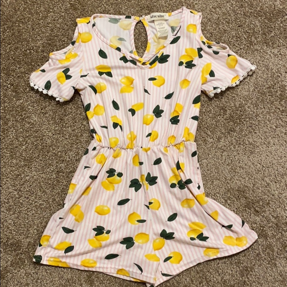 Girls Lemon Romper